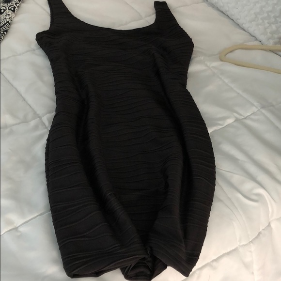 PRICE DROP!! 💗 AQUA LITTLE BLACK EMBOSSED DRESS - Picture 6 of 6